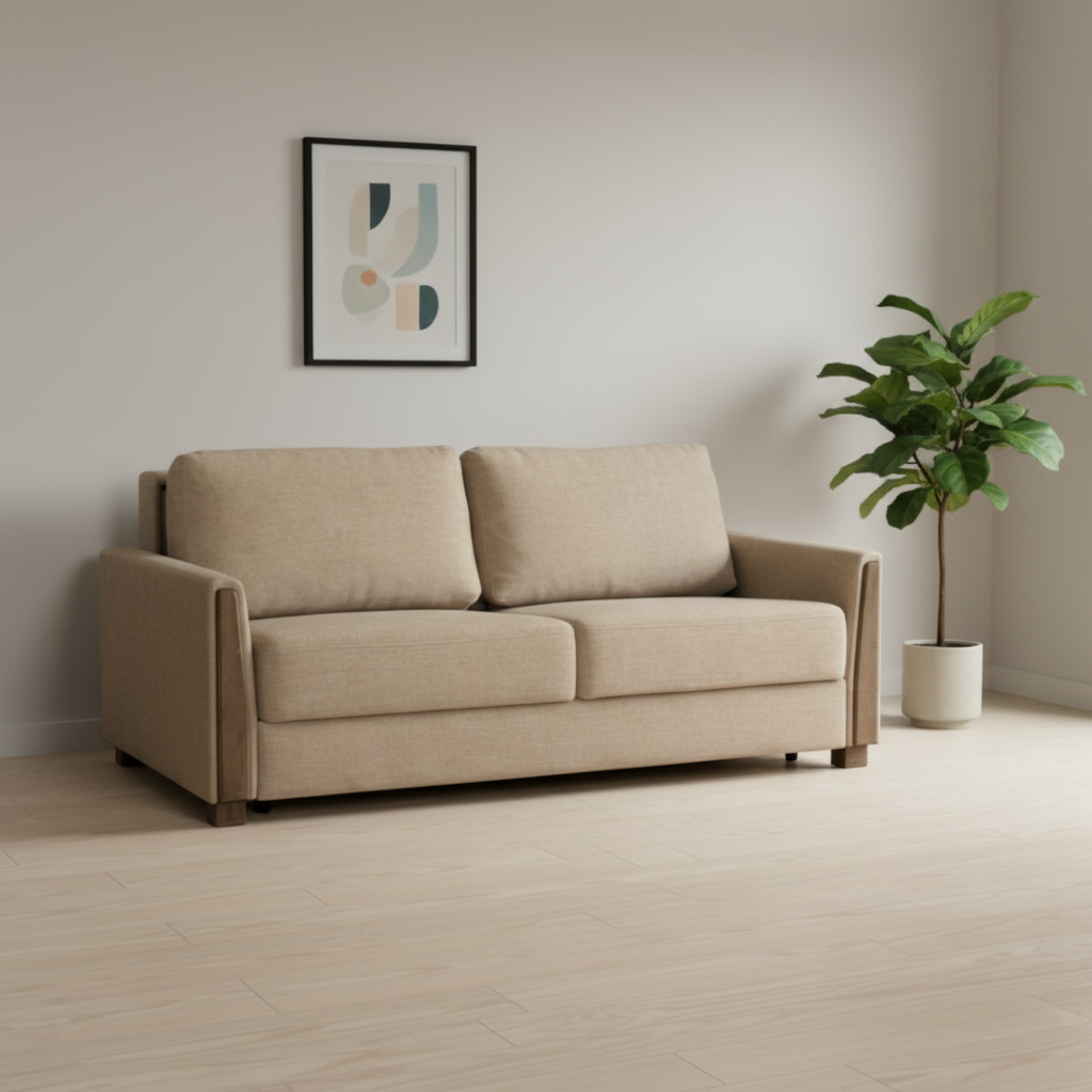 Fjords Luna Modern Cloud Fold Function Sleeper Sofa-ComfortDesign