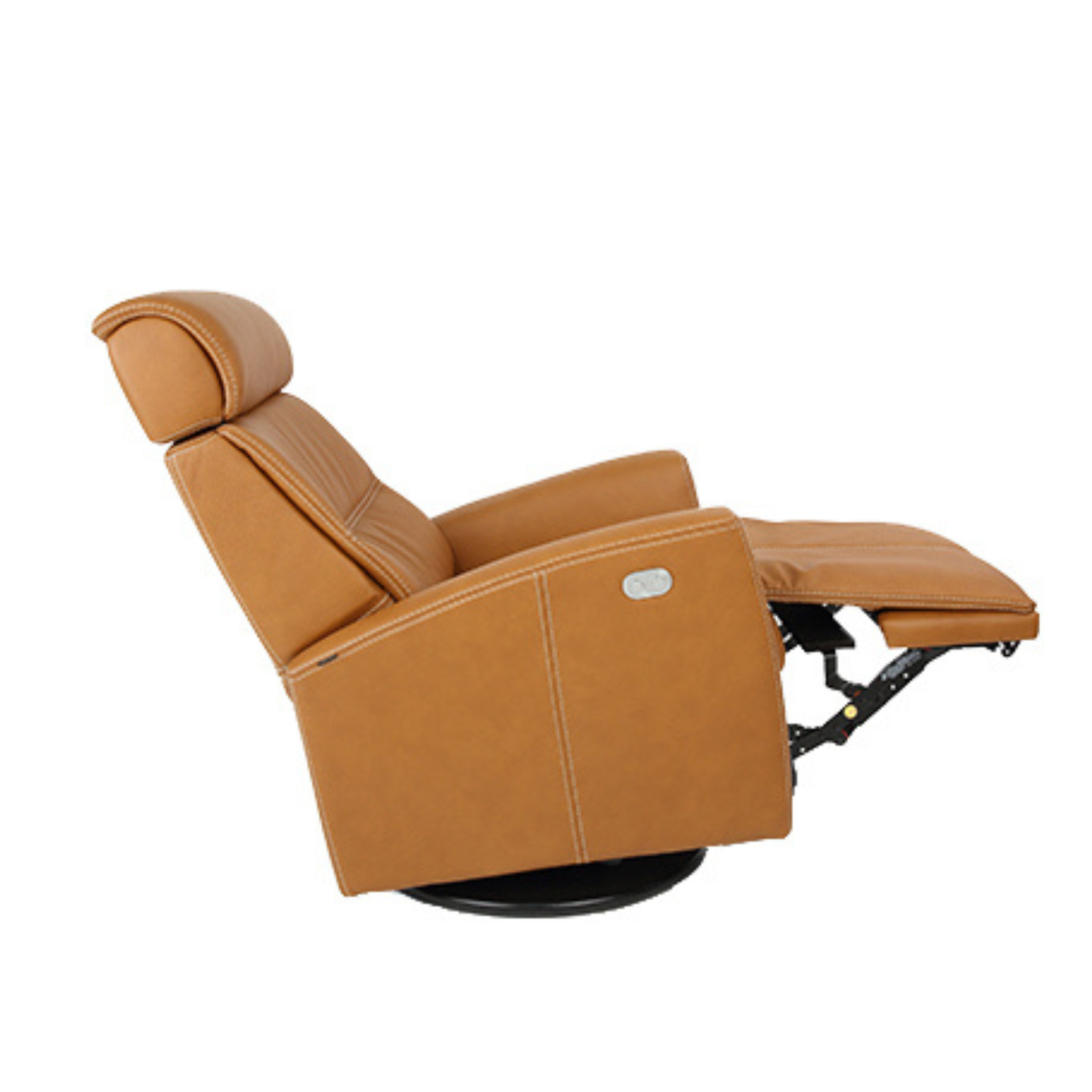 Fjords Milan Leather Swivel Glider Power Recliner Chair