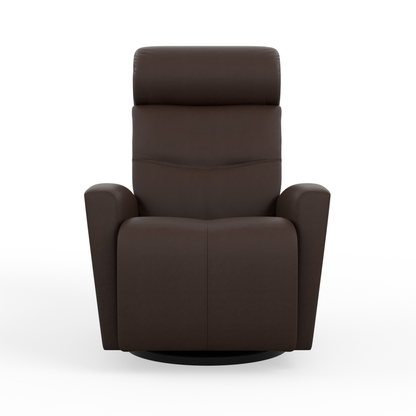 Fjords Milan Leather Swivel Glider Power Recliner Chair