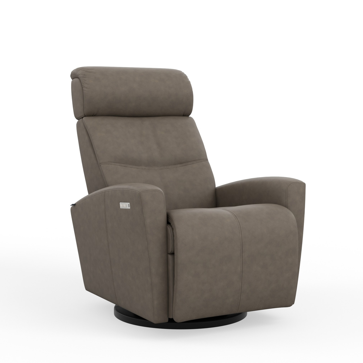 Fjords Milan Leather Swivel Glider Power Recliner Chair-Comfortdesignfurniture