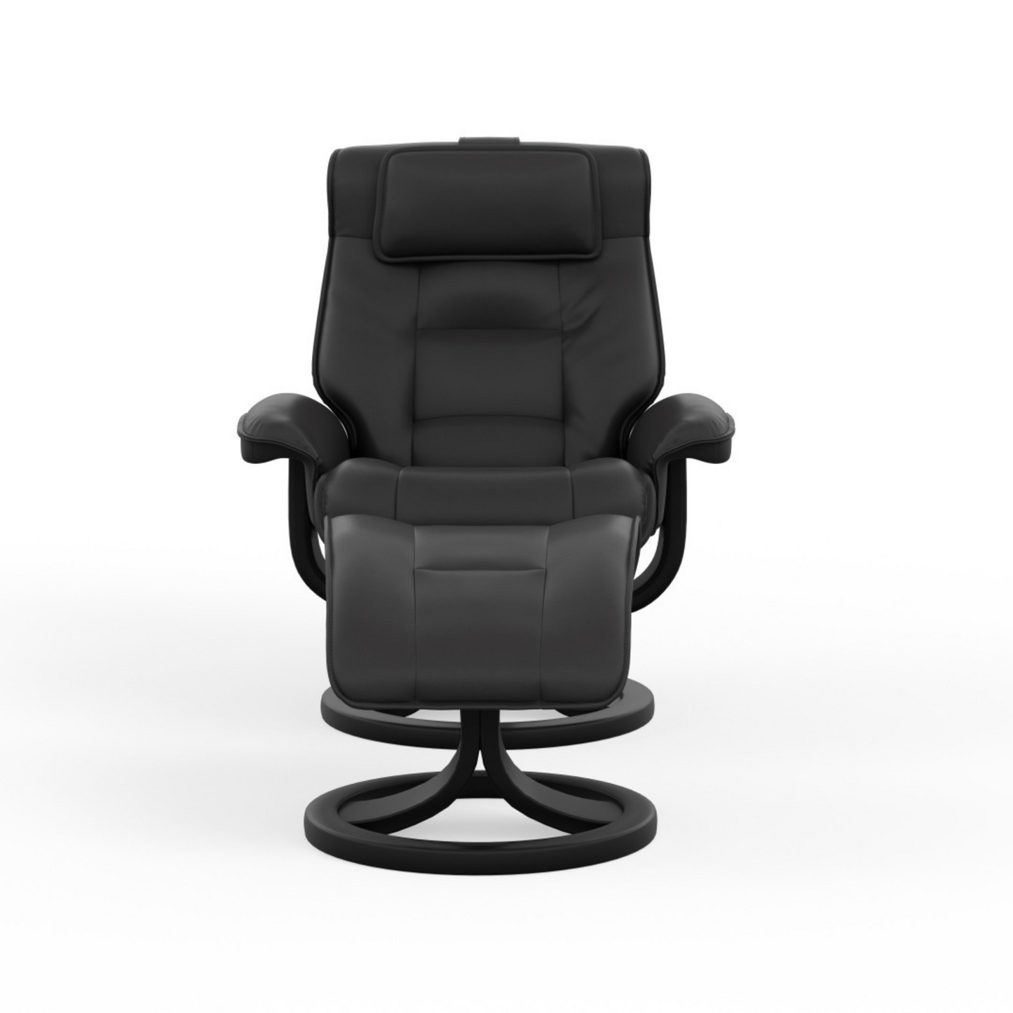 Fjords Mustang R Leather Recliner Chair With Foot Stool