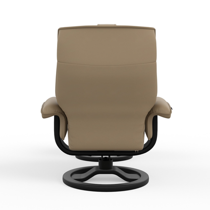 Fjords Mustang R Leather Recliner Chair With Foot Stool