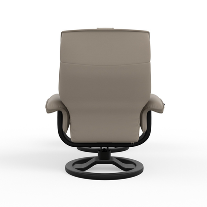 Fjords Mustang R Leather Recliner Chair With Foot Stool