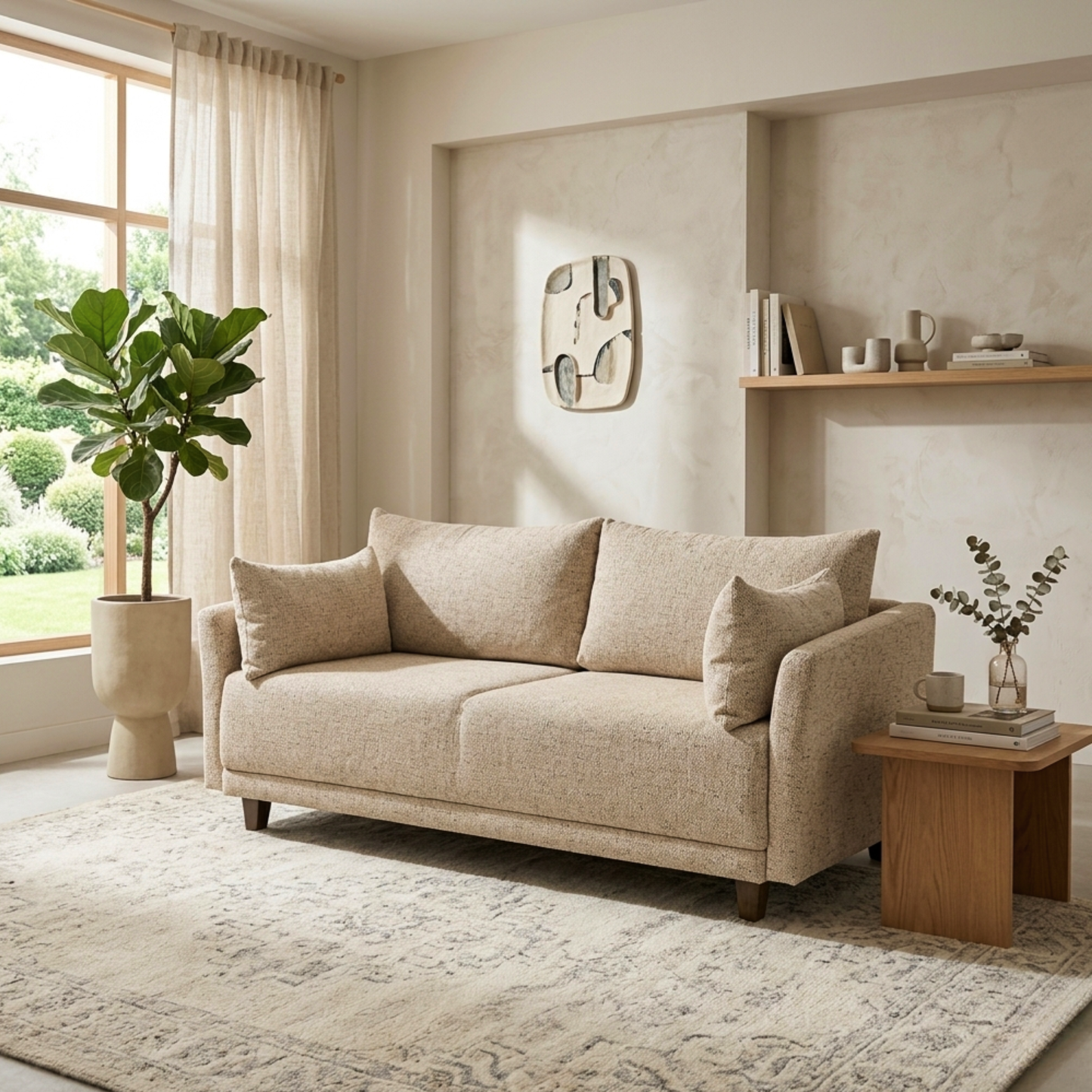 Fjords Nordic Hanna Fabric Queen Sleeper Sofa