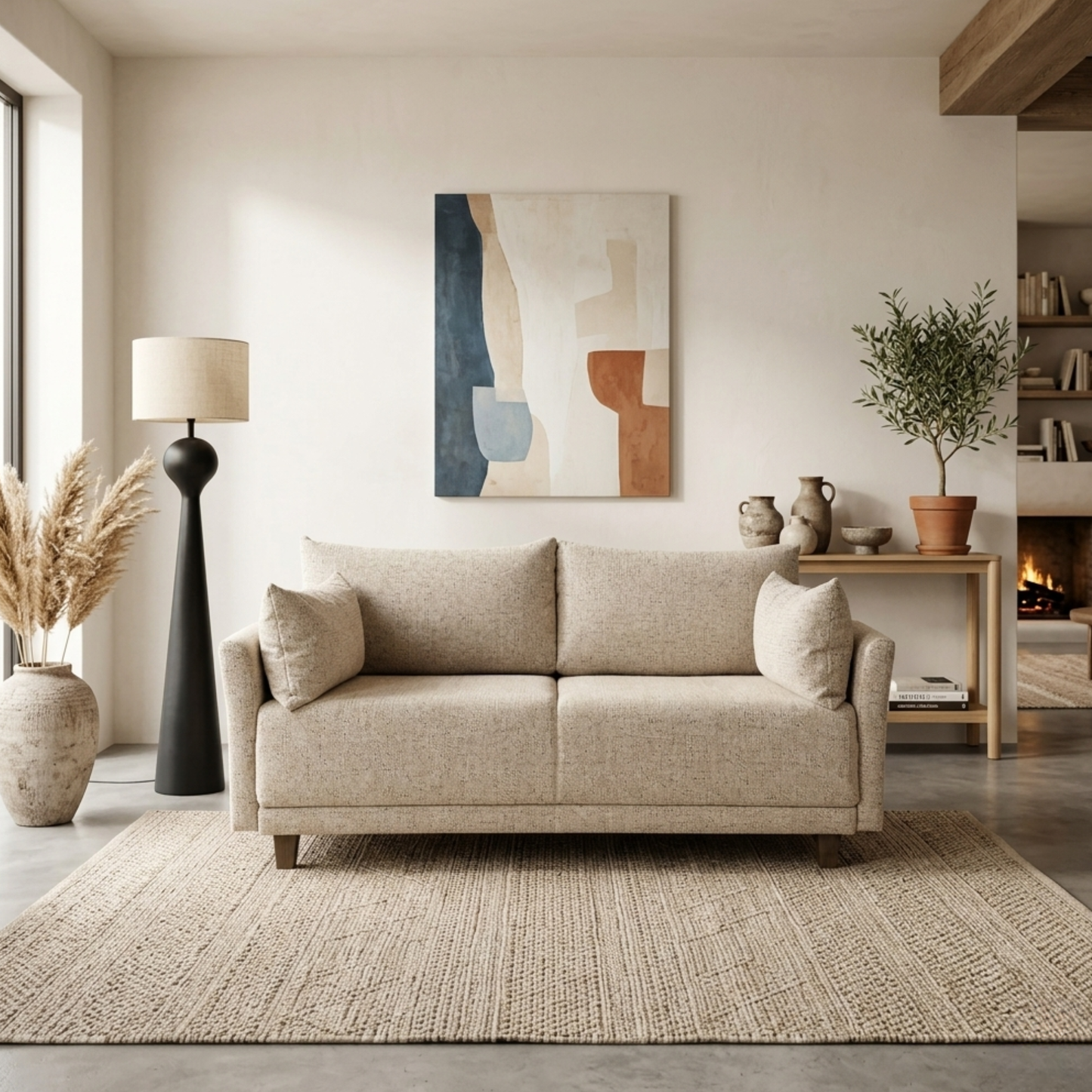 Fjords Nordic Hanna Fabric Queen Sleeper Sofa