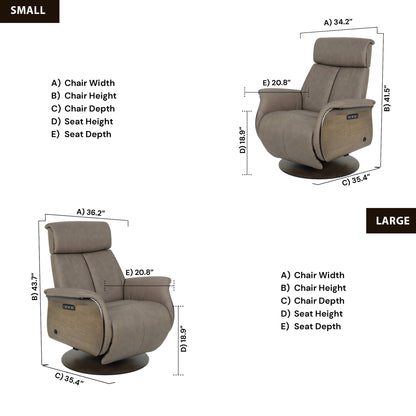 Fjords Nova Zero Gravity Recliner Chair With Motorized Headrest