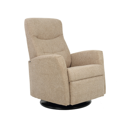 Fjords Oslo Leather Power Recliner Chair With Swivel Base