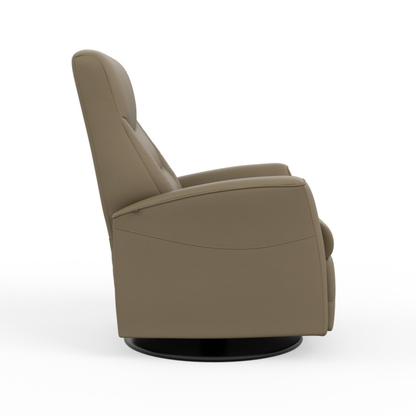 Fjords Oslo Manual Leather Swivel Recliner Chair
