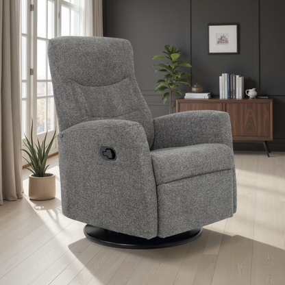 Fjords Oslo Manual Leather Swivel Recliner Chair