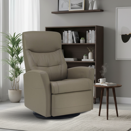 Fjords Oslo Manual Leather Swivel Recliner Chair