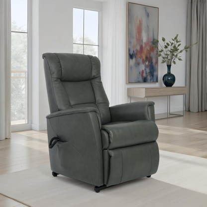 Fjords Memphis Leather Lift Recliner Chair with Motorized Headrest