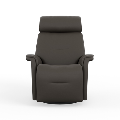 Fjords Rome Leather Power Recliner Chair With Swivel Glider Motion