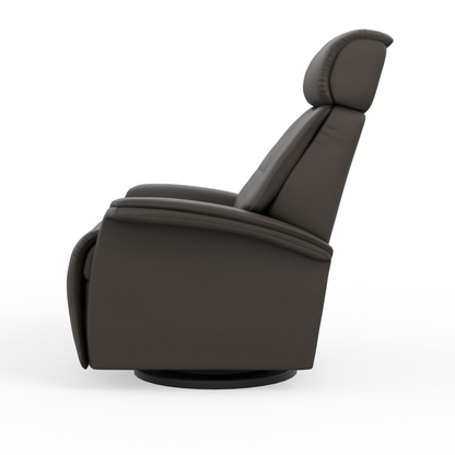 Fjords Rome Leather Power Recliner Chair With Swivel Glider Motion