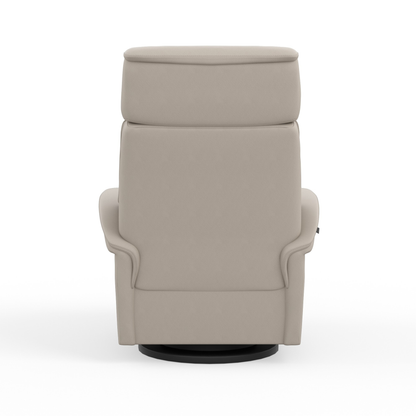 Fjords Rome Leather Power Recliner Chair With Swivel Glider Motion