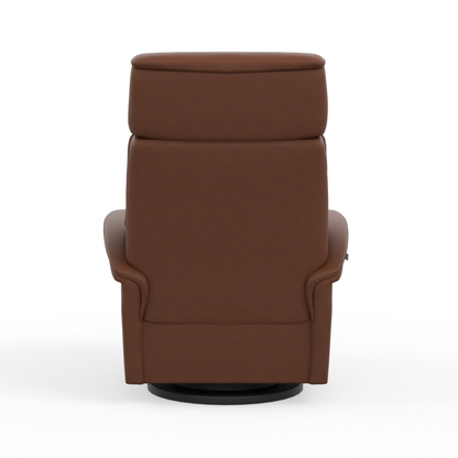 Fjords Rome Leather Power Recliner Chair With Swivel Glider Motion