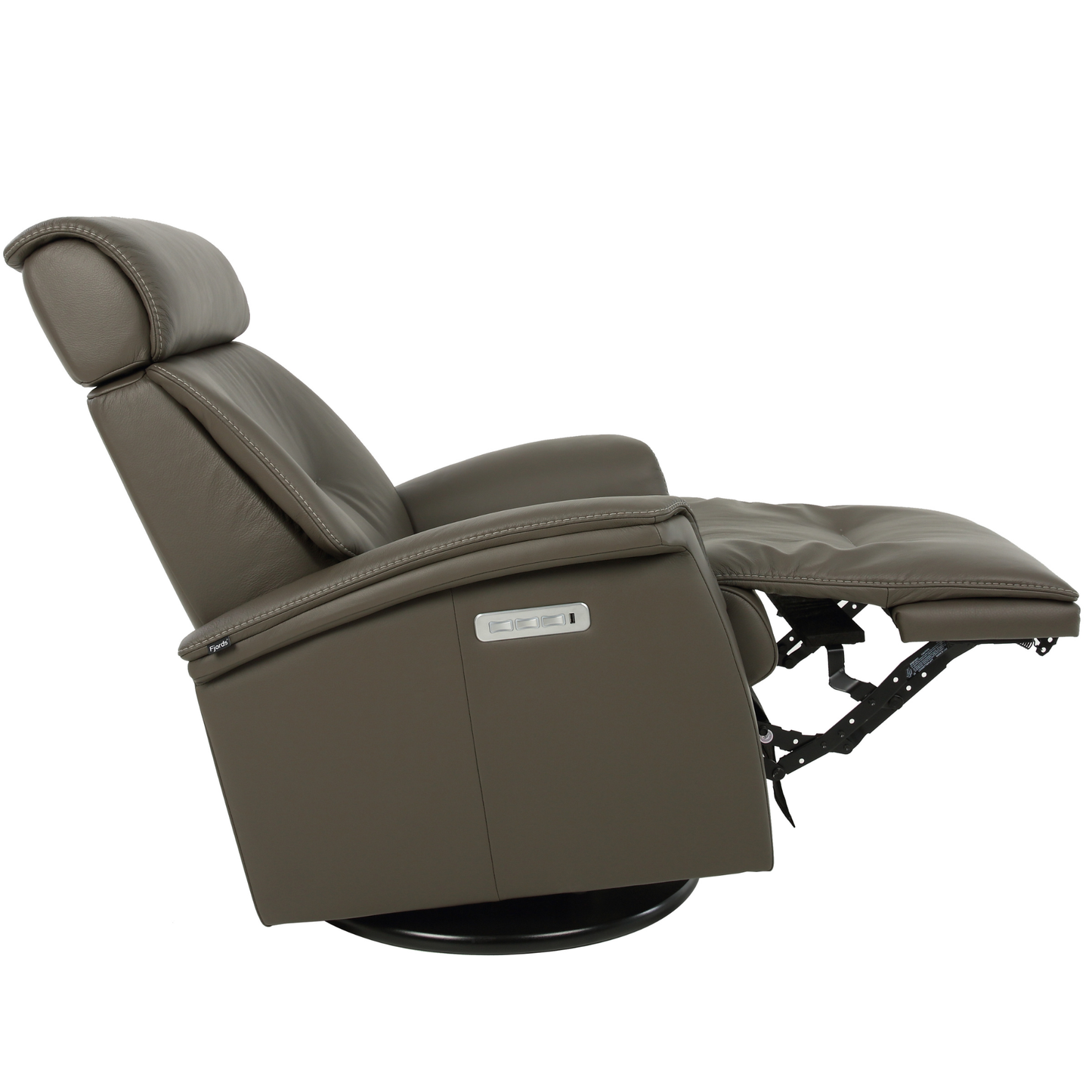 Fjords Rome Leather Power Recliner Chair With Swivel Glider Motion