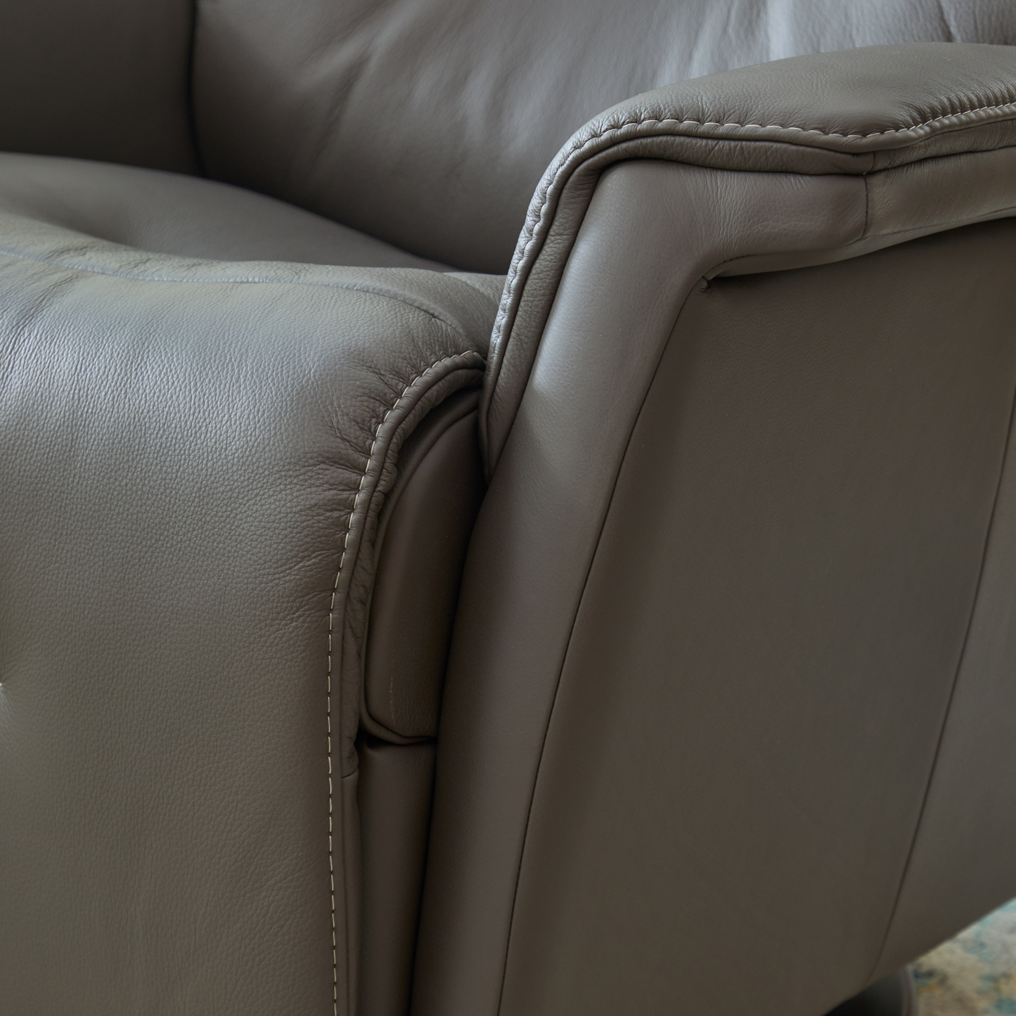 Fjords Rome Leather Power Recliner Chair With Swivel Glider Motion