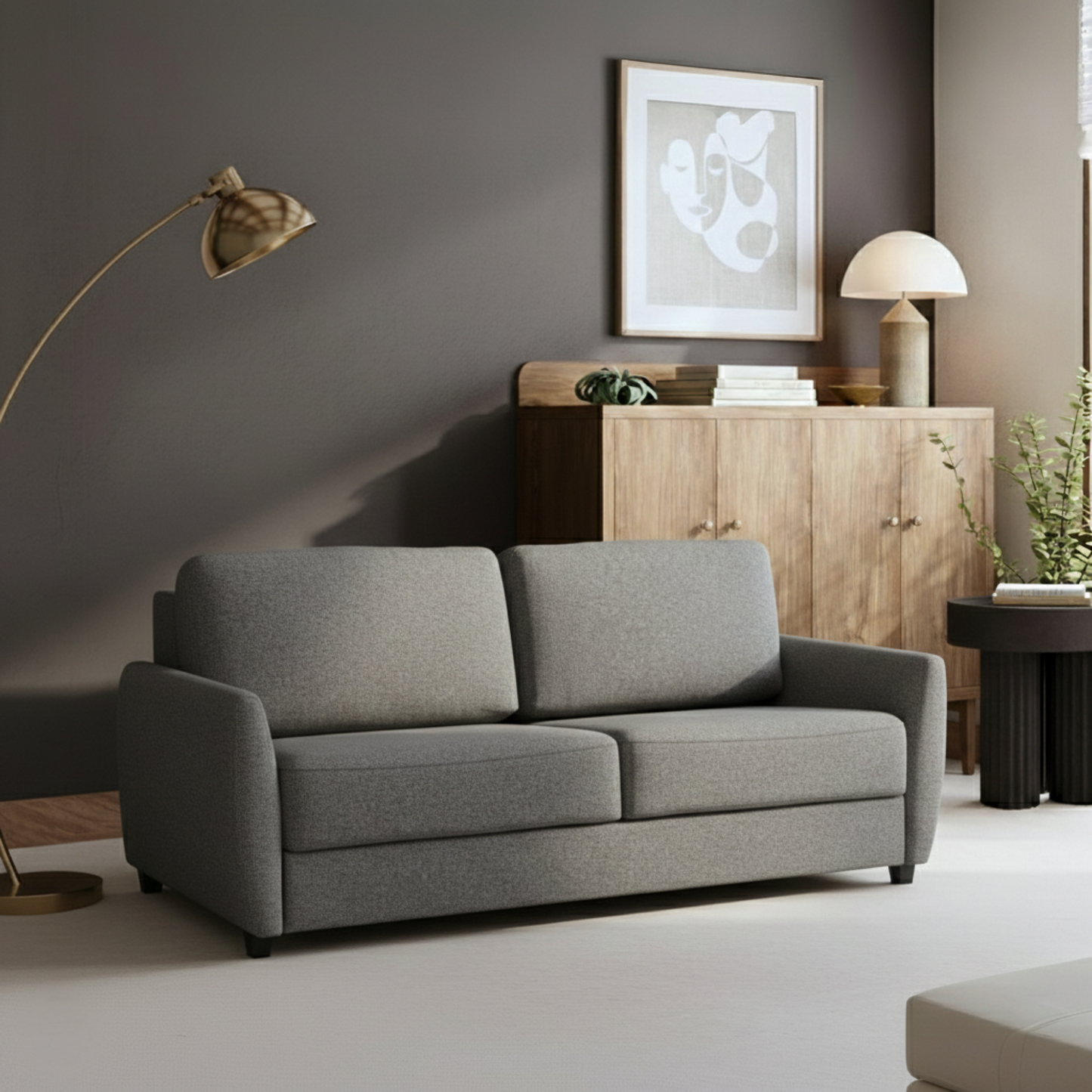 Fjords Sonja Fabric Sleeper Sofa with Cloud Fold Mechanism