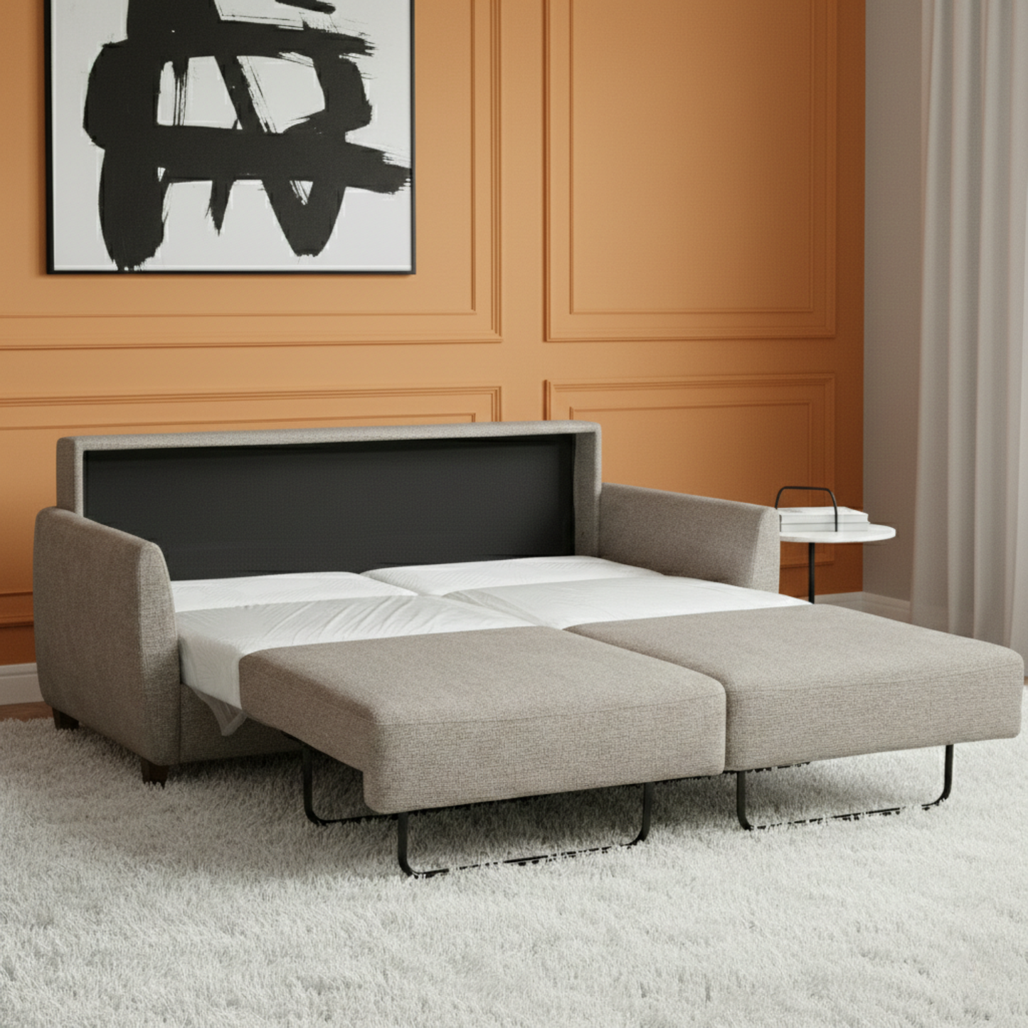 Fjords Sonja Fabric Sleeper Sofa with Cloud Fold Mechanism