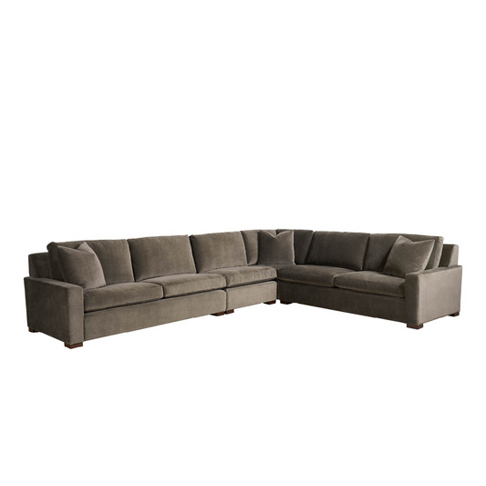 Universal Fletcher 4 Piece Sectional Sofa Modern Comfortable Spacious