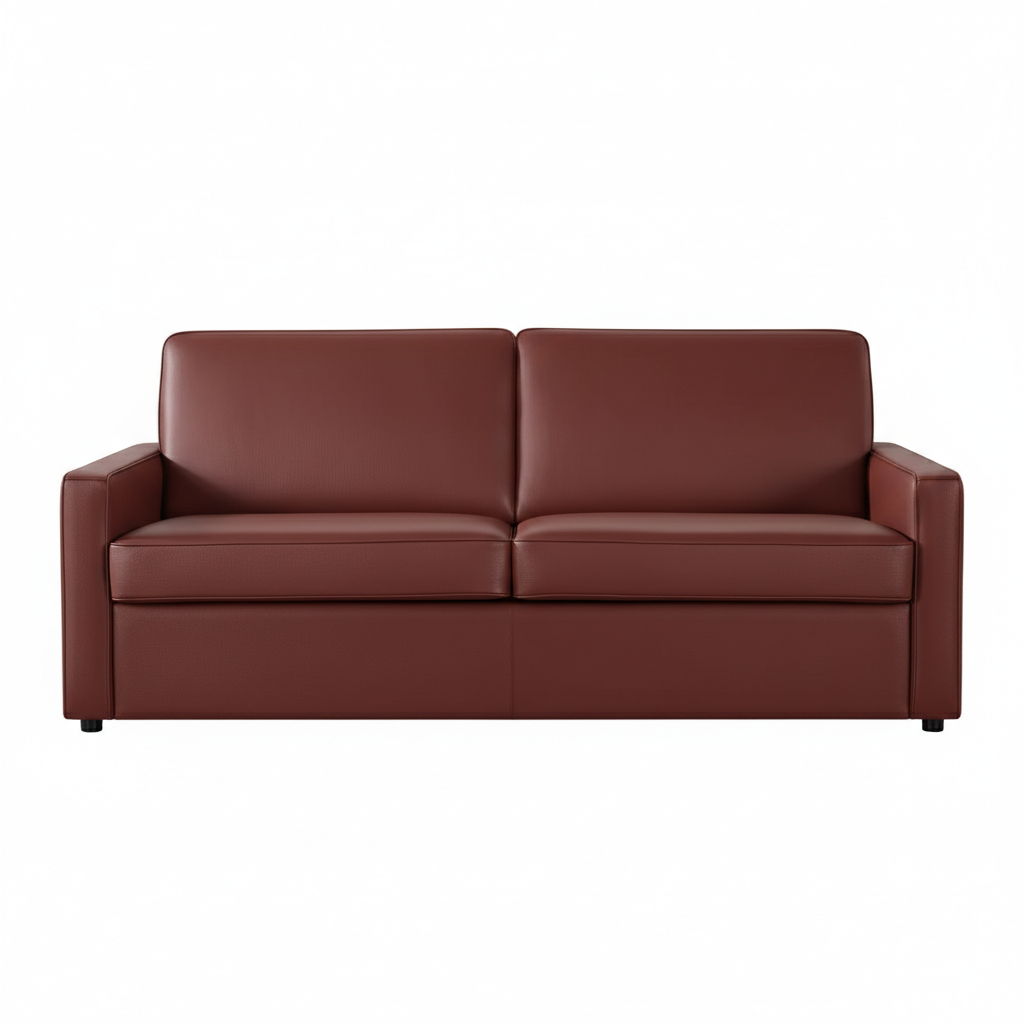 Klaussner Leon Leather And Fabric Queen Sleeper Sofa