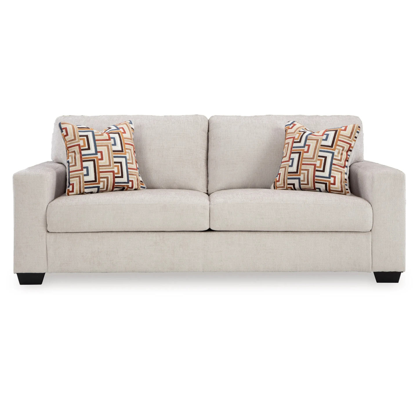Gio Italia Amalfi Queen Fabric Sleeper Sofa with Accent Pillows