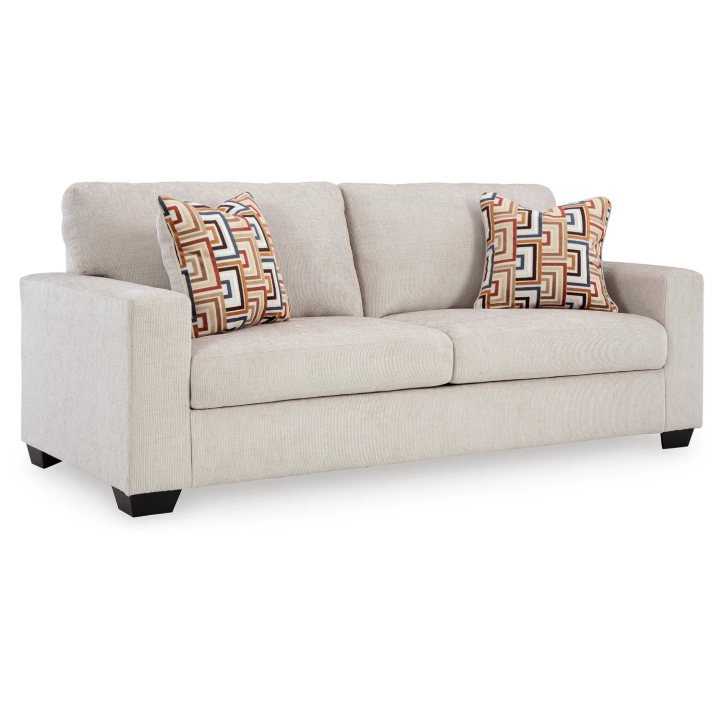 Gio Italia Amalfi Queen Fabric Sleeper Sofa with Accent Pillows