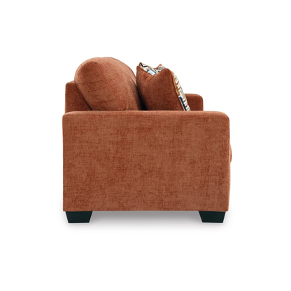 Gio Italia Amalfi Queen Fabric Sleeper Sofa with Accent Pillows