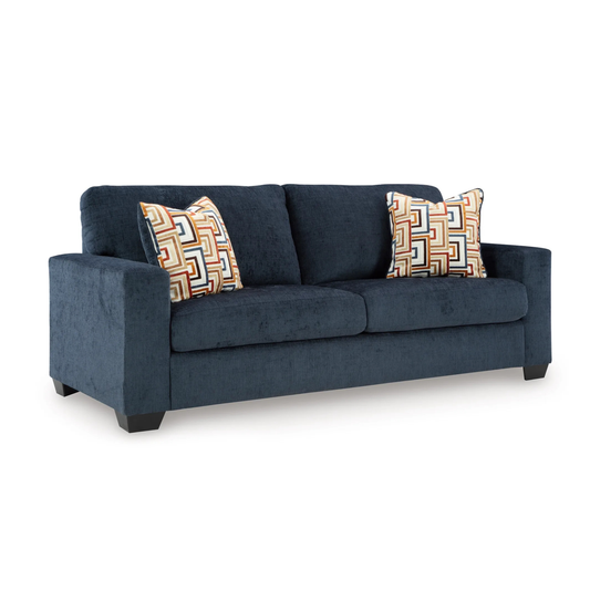 Gio Italia Amalfi Queen Fabric Sleeper Sofa with Accent Pillows