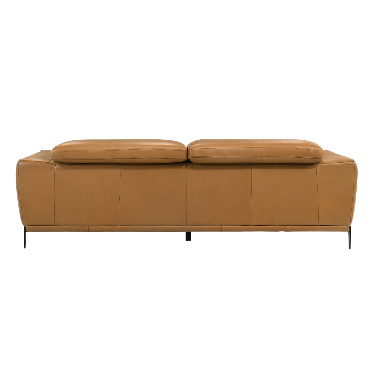 Gio Italia Florence Premium Clay Leather Sofa with Metal Legs- Comfort Furniture