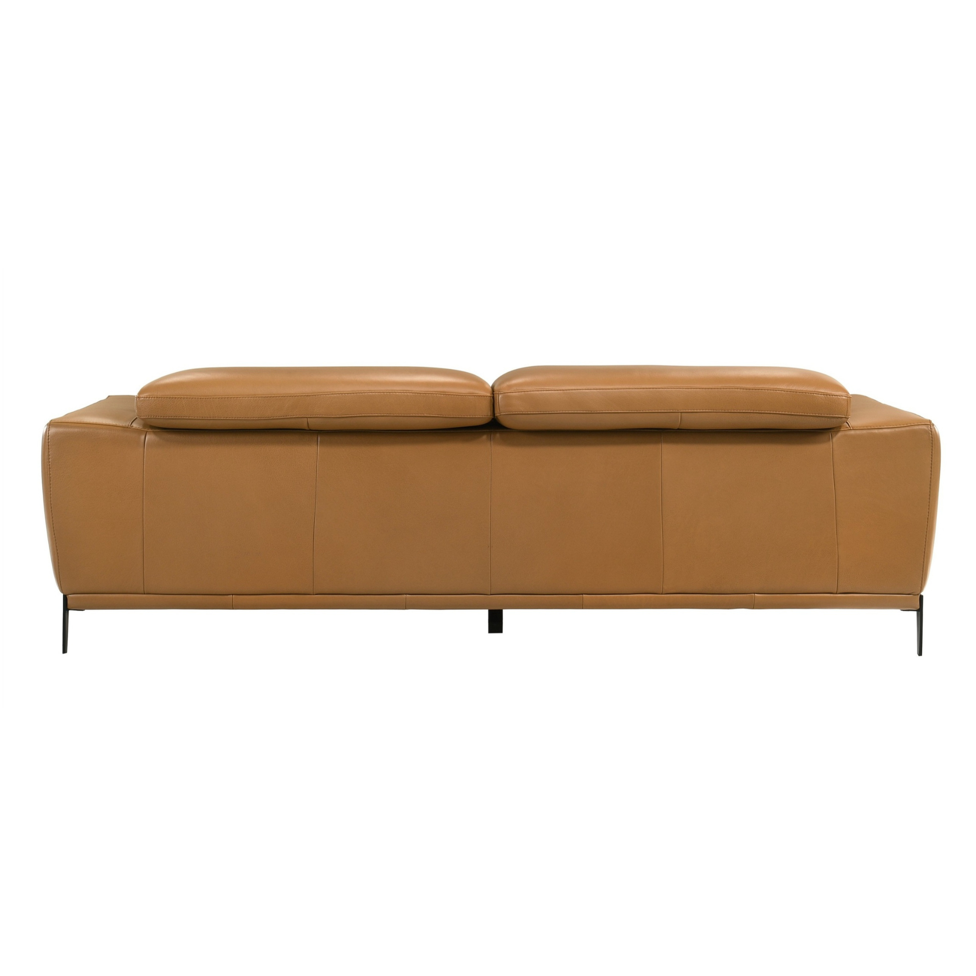 Gio Italia Florence Premium Clay Leather Sofa with Metal Legs- Comfort Furniture