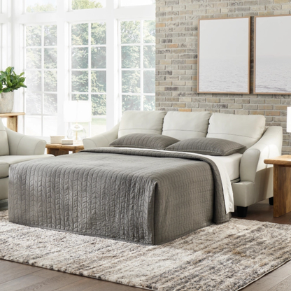 Gio Italia Geneva 3-Seater Queen Leather Sleeper Sofa