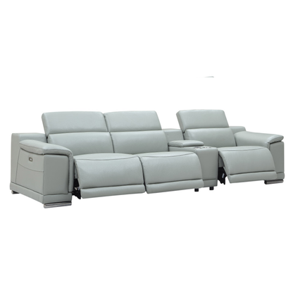 Gio Italia Haviano 3 Seater Leather Power Recliner Sofa