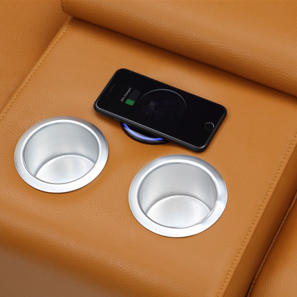 Gio Italia Haviano 3 Seater Leather Power Recliner Sofa