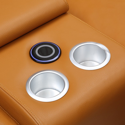 Gio Italia Haviano 3 Seater Leather Power Recliner Sofa