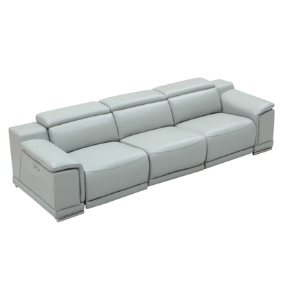 Gio Italia Haviano 3 Seater Leather Power Recliner Sofa