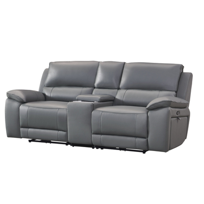 Gio Italia Hestino Leather Power Recliner Loveseat