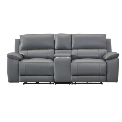 Gio Italia Hestino Leather Power Recliner Loveseat