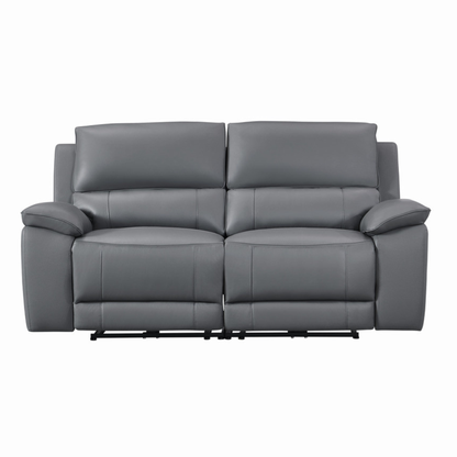 Gio Italia Hestino Leather Power Recliner Loveseat