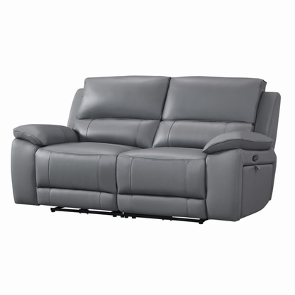 Gio Italia Hestino Leather Power Recliner Loveseat