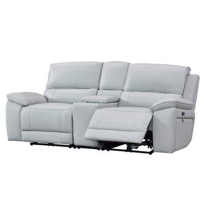 Gio Italia Hestino Leather Power Recliner Loveseat