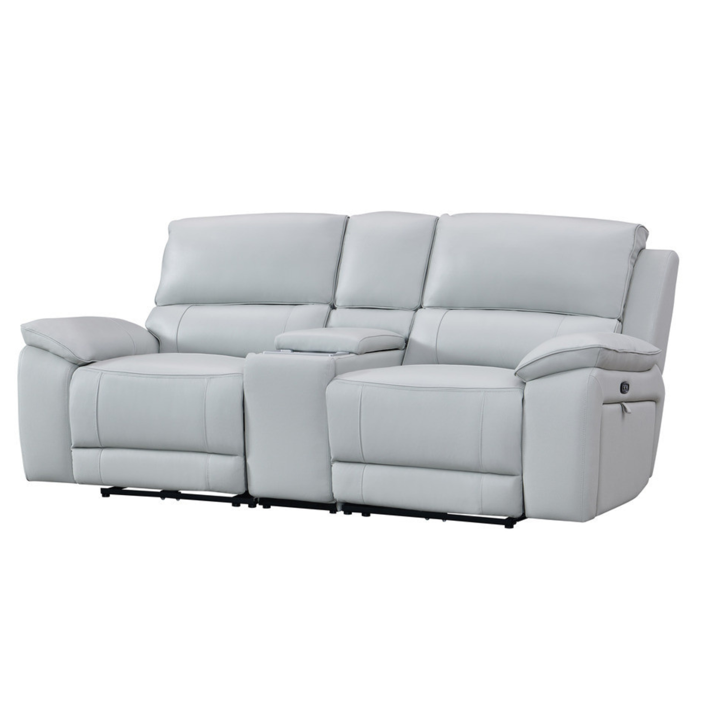 Gio Italia Hestino Leather Power Recliner Loveseat