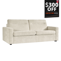 Klaussner Jamie Fabric And Leather Queen Sleeper Sofas