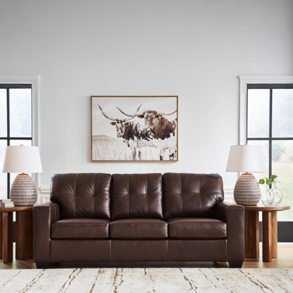 Gio Italia Salvatore Leather 3-Seater Queen Sleeper Sofa