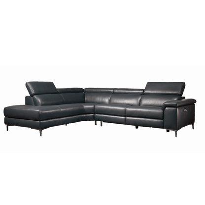 Gio Italia Armano L Shape Leather Power Reclining Sectional-ComfortDesign