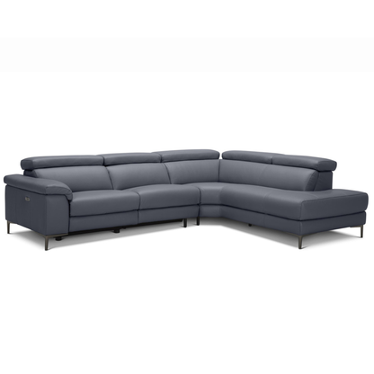 Gio Italia Armano L Shape Leather Power Reclining Sectional-ComfortDesign
