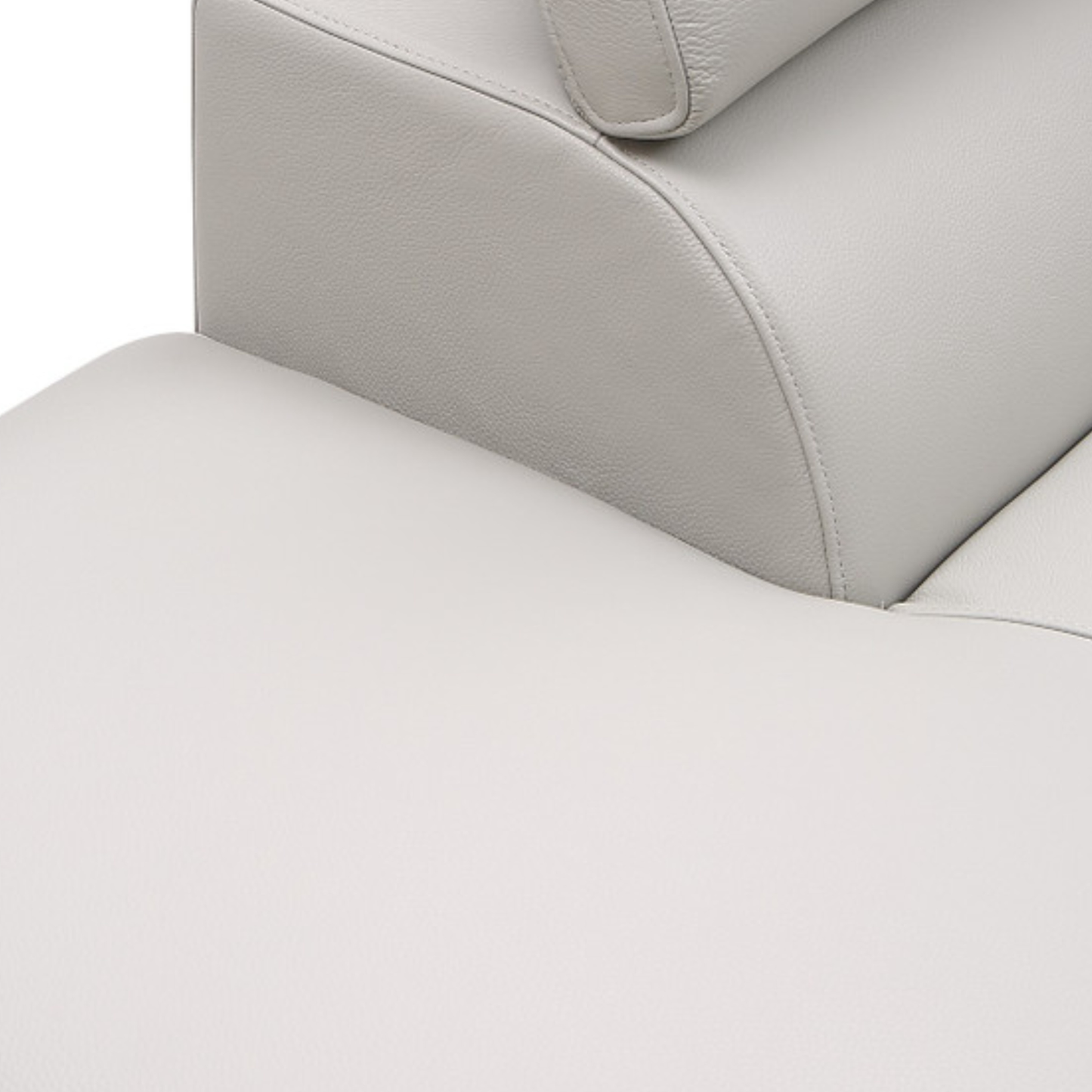 Gio Italia Brixton Leather Sectional Sofa With Chaise