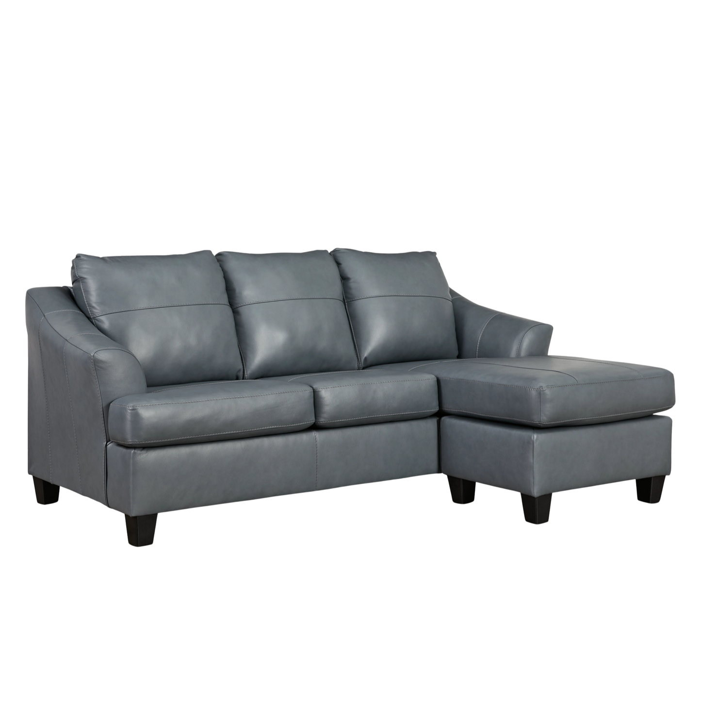 Gio Italia Geneva Leather Sectional Sofa with Chaise-Comfortdesignfurniture