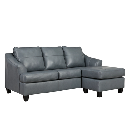 Gio Italia Geneva Leather Sectional Sofa with Chaise-Comfortdesignfurniture