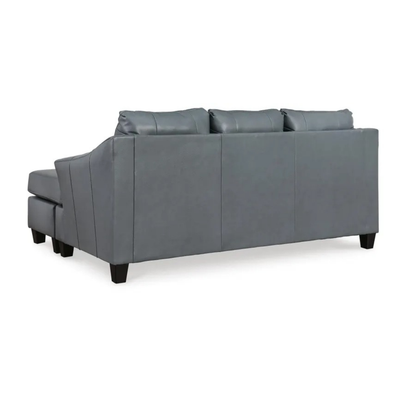Gio Italia Geneva Leather Sectional Sofa with Chaise-Comfortdesignfurniture